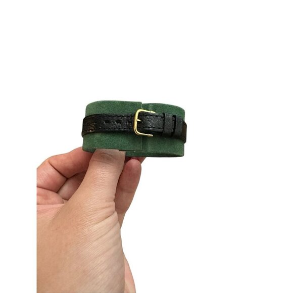 NIB Bulova Classic Quartz Lady’s Watch With Black Leather Band Vintage - Picture 4 of 6